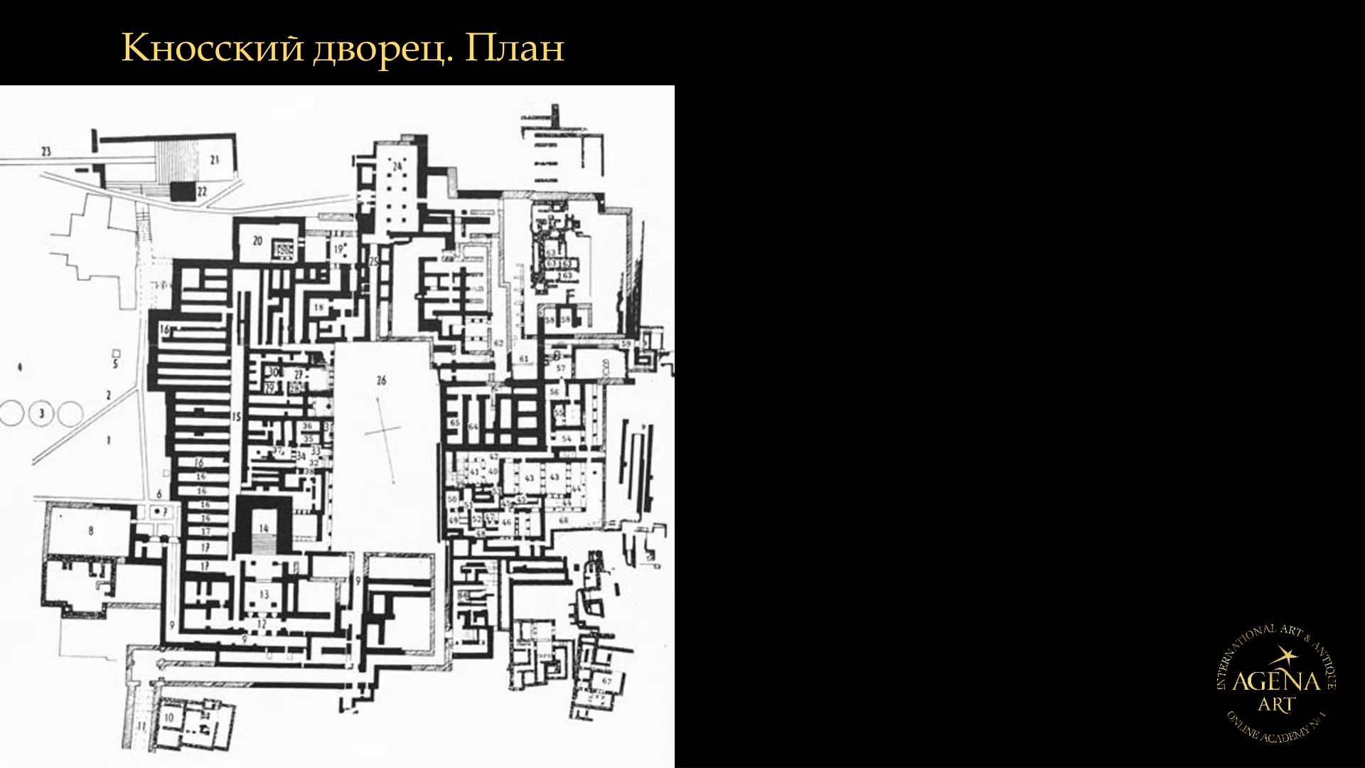 Кносский дворец. План